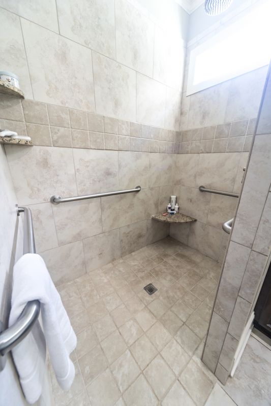 Open Walk-In Shower